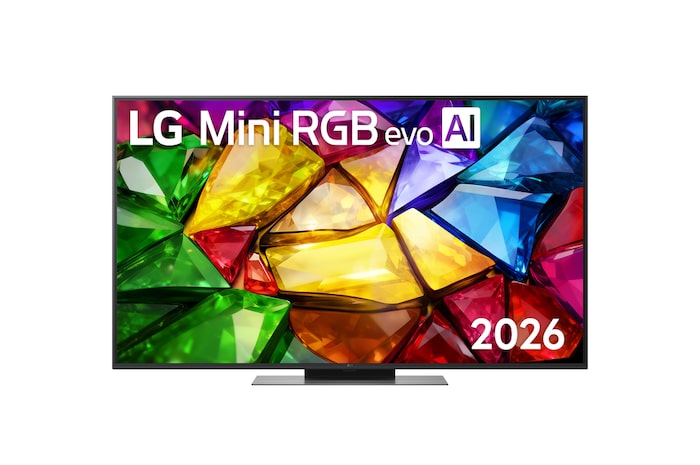 ด้านหน้าของ LG Mini RGB evo AI MRGB85 ซึ่งวางจำหน่ายในปี 2026 <55mrgb86bsa.atm>