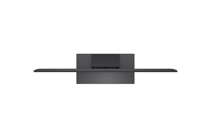 LG Mini RGB evo AI MRGB85 highlights visually lossless quality by displaying a vibrant landscape with clear depth against a dark surrounding area, reflecting visual performance like a wired TV connection.
