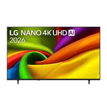 มุมมองด้านหน้าของ ทีวี 75" LG NANO 4K UHD AI NU85 4K Smart TV 2026 รุ่น 75NU855BPSA 75NU855BPSA