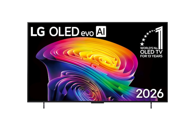 มุมมองด้านหน้าของ ทีวี 42" LG OLED evo C6 4K Smart TV 2026 รุ่น OLED42C6PSA OLED42C6PSA