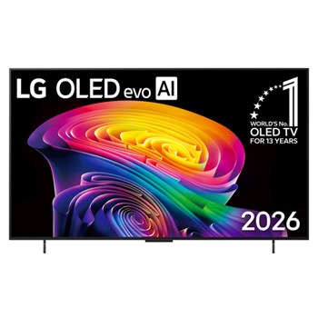 มุมมองด้านหน้าของ ทีวี 42" LG OLED evo C6 4K Smart TV 2026 รุ่น OLED42C6PSA OLED42C6PSA