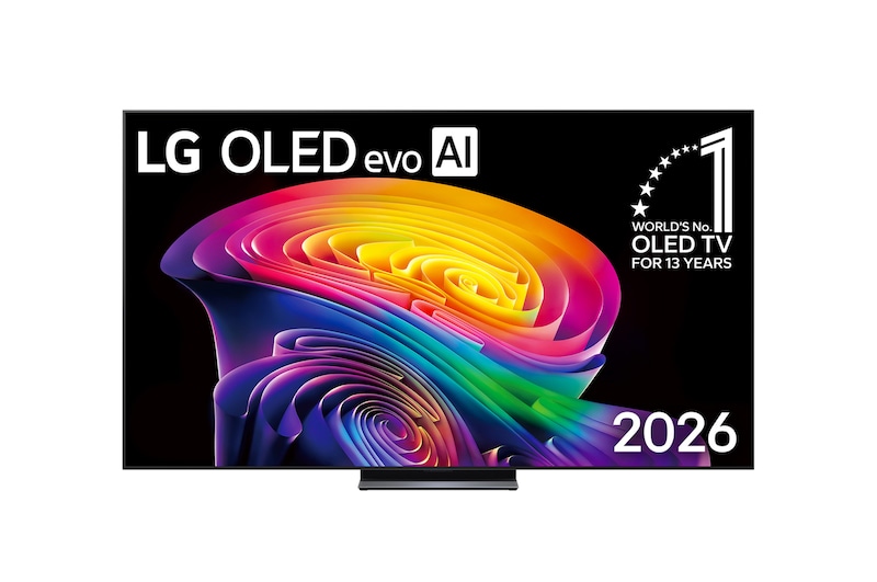 มุมมองด้านหน้าของ ทีวี 83" LG OLED evo C6 4K Smart TV 2026 รุ่น OLED83C6PSA OLED83C6PSA