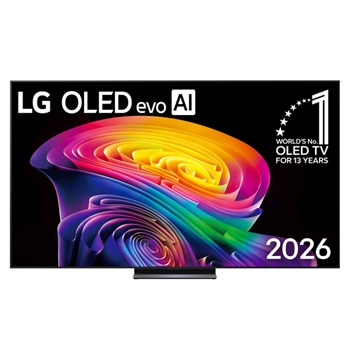 มุมมองด้านหน้าของ ทีวี 83" LG OLED evo C6 4K Smart TV 2026 รุ่น OLED83C6PSA OLED83C6PSA