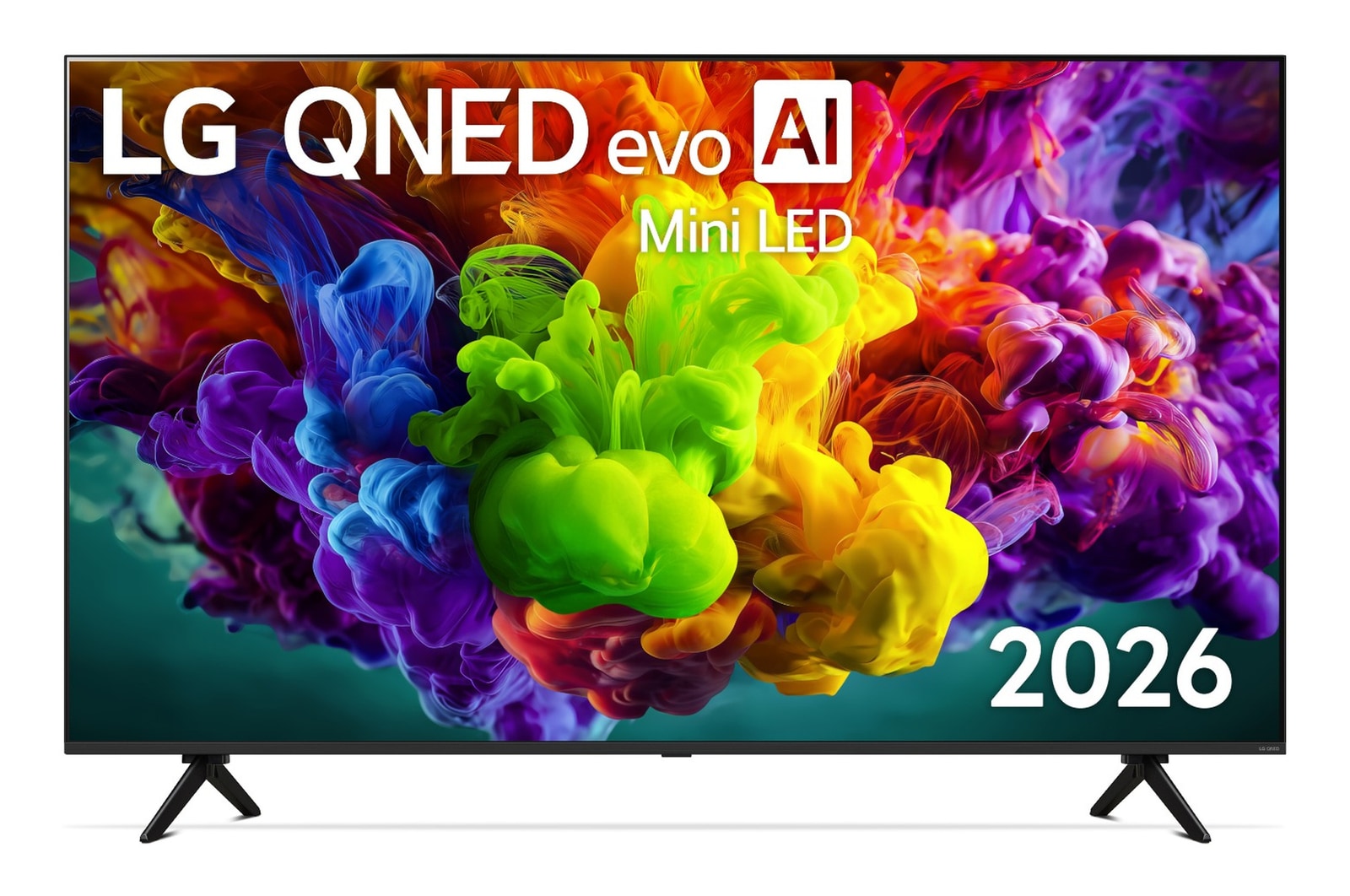 มุมมองด้านหน้าของ ทีวี 65" LG QNED evo AI Mini LED QNED90 4K Smart TV 2026 รุ่น 65QNED90BSA 65QNED90BSA
