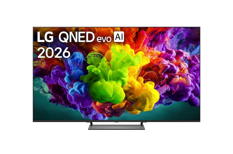 มุมมองด้านหน้าของ ทีวี 75" LG QNED evo AI Mini LED QNED90 4K Smart TV 2026 รุ่น 75QNED90BSA 75QNED90BSA