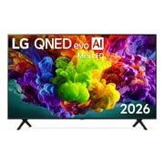 มุมมองด้านหน้าของ ทีวี 85" LG QNED evo AI Mini LED QNED90 4K Smart TV 2026 รุ่น 85QNED90BSA 85QNED90BSA