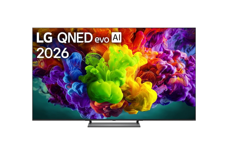 มุมมองด้านหน้าของ ทีวี 85" LG QNED evo AI Mini LED QNED90 4K Smart TV 2026 รุ่น 85QNED90BSA 85QNED90BSA