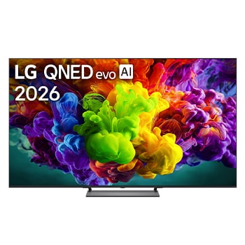 มุมมองด้านหน้าของ ทีวี 85" LG QNED evo AI Mini LED QNED90 4K Smart TV 2026 รุ่น 85QNED90BSA 85QNED90BSA