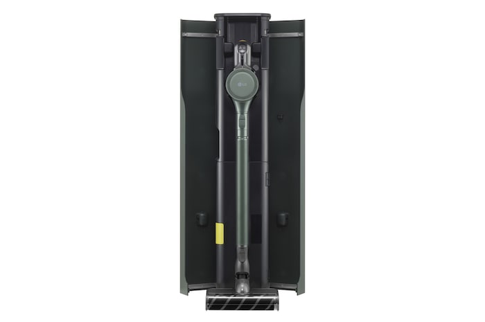 Front view with stand door open