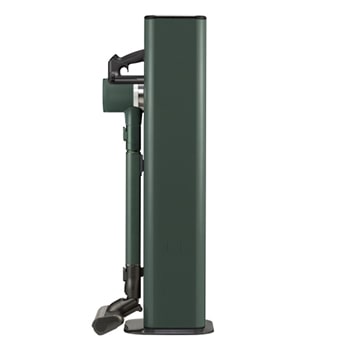 Side view with stand