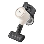 มุมมองด้านขวาของ LG CordZero A9T-ULTRA ขณะติดตั้งอุปกรณ์เสริม PetNozzle