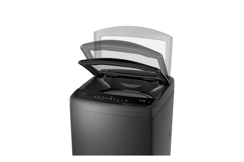 Top view of open door