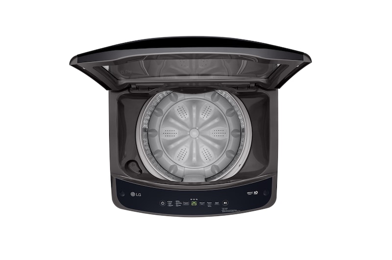 Top view of open door