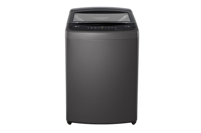 มุมมองด้านหน้าของเครื่องซักผ้าฝาบน 19 กก. รุ่น T2519VBTB ระบบ Smart Inverter
