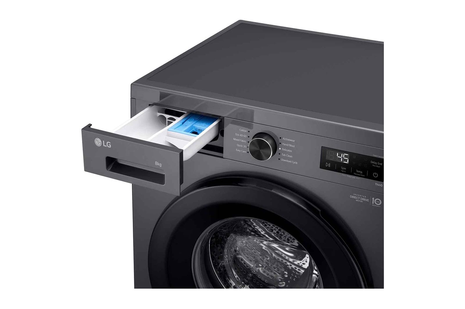 Right side detergent drawer-open View