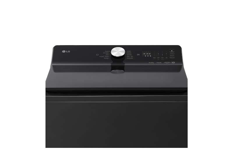 Water spray and arrows inside washer drum visualizing fast cleaning action of TurboWash™.