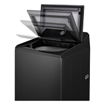 left perspective view of an open door