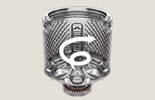 Washer drum with vertical up-and-down arrow showing basic agitating wash motion