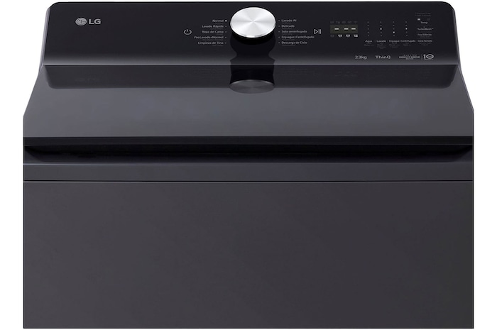 Water spray and arrows inside washer drum visualizing fast cleaning action of TurboWash™.