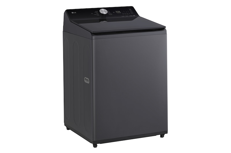 left side view of top loading washing machine