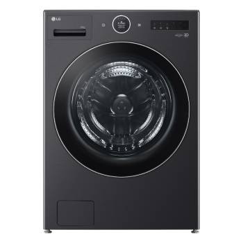 มุมมองด้านหน้าของ เครื่องซักผ้าฝาหน้า รุ่น FX2725SFXKA ระบบ AI DD™ ความจุซัก 25 กก. พร้อม Smart WI-FI control ควบคุมสั่งงานผ่านสมาร์ทโฟน FX2725SFXKA
