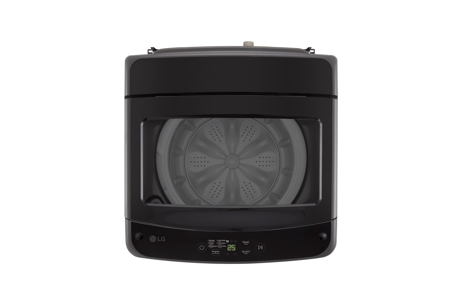 มุมมองด้านบนของเครื่องซักผ้าฝาบน ความจุ 10 กก. รุ่น T2310NBTB