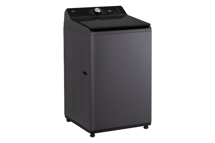 left side view of top loading washing machine