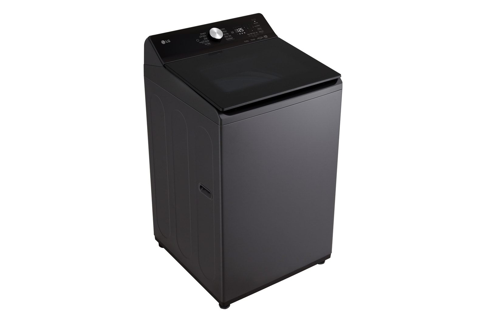 back view of top loading washing machine