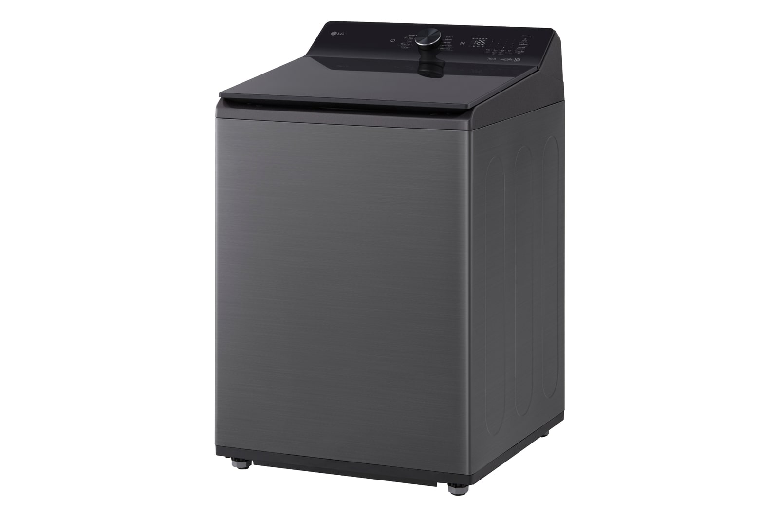 มุมมองด้านหลังของเครื่องซักผ้าฝาบน LG