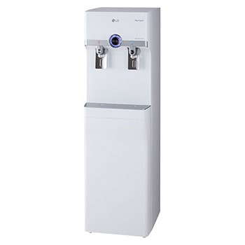 มุมมองด้านข้างของเครื่องกรองน้ำ LG WS510SN สีขาว