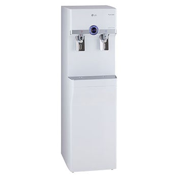 รายละเอียดบริเวณหัวจ่ายน้ำเครื่องกรองน้ำ LG WS510SN สีขาว