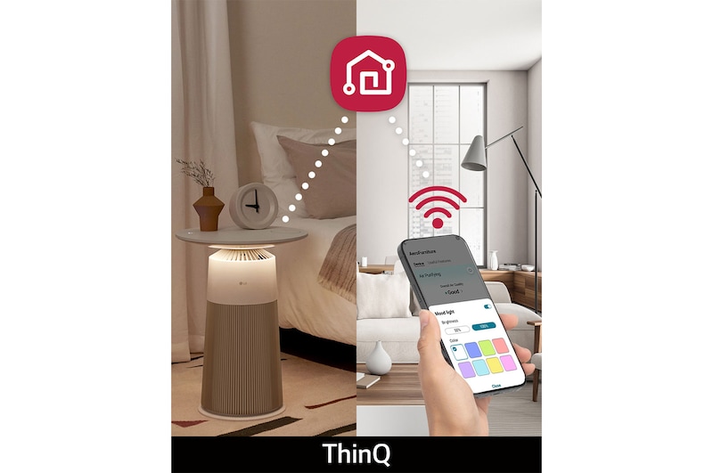 LG โต๊ะฟอกอากาศ LG PuriCare Aero Furniture สีแดง รุ่น AS20GPRZ0, AS20GPRZ0