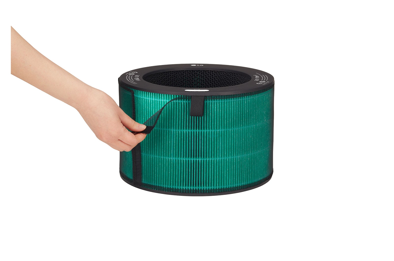 Puricare front with hand