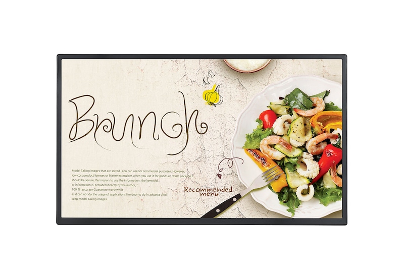 มุมมองด้านหน้าของ Full HD Standard Signage 32SM5J-B
