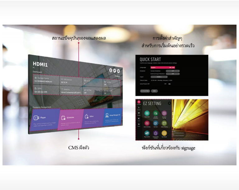 โครงสร้างเมนูที่ใช้งานง่าย 1