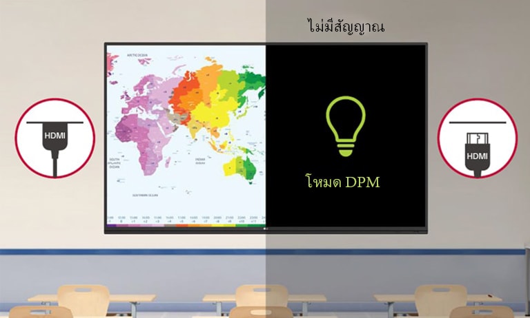 ฟังก์ชันจัดการพลังงานจอแสดงผลเพื่อใช้ในการจัดการพลังงานให้มีประสิทธิภาพมากยิ่งขึ้น