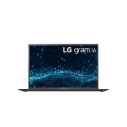 มุมมองด้านหน้าของ LG gram 16” Ultra-Lightweight and Slim Laptop Intel® Core i7 Windows 11 Home RAM 32GB/1TB NVMe™ SSD 16Z95P-G.AF78A6