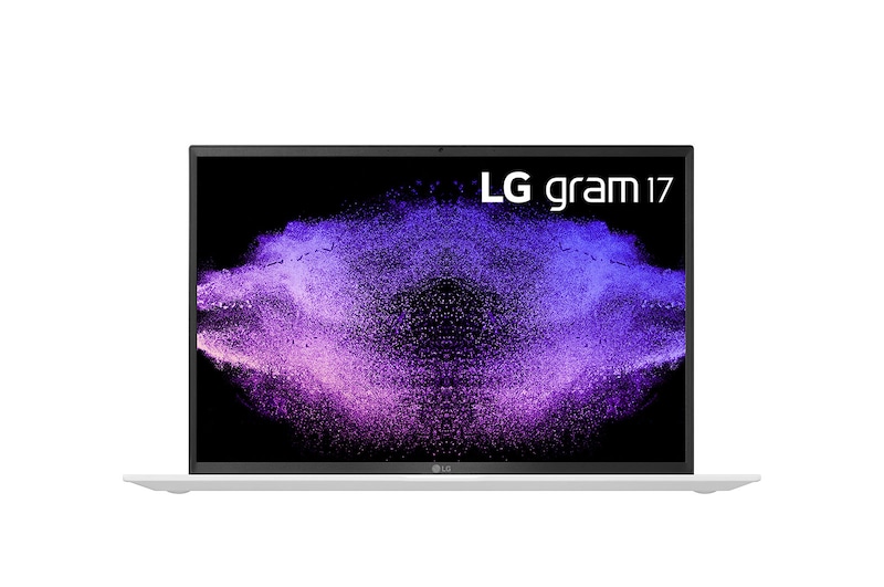 มุมมองด้านหน้าของ LG gram 17” Ultra-Lightweight and Slim Laptop Intel® Core i5 Windows 11 Home RAM 16GB/512GB NVMe™ SSD 17Z95P-G.AH54A6