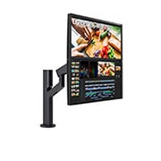 perspective view with the display pivoting 90 degrees