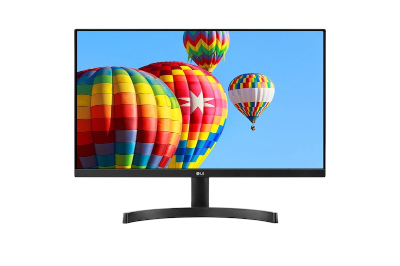 มุมมองด้านหน้าของ จอ Full HD IPS ดีไซน์ไร้ขอบ 3 ด้าน ขนาด 22 นิ้ว 22MK600M-B
