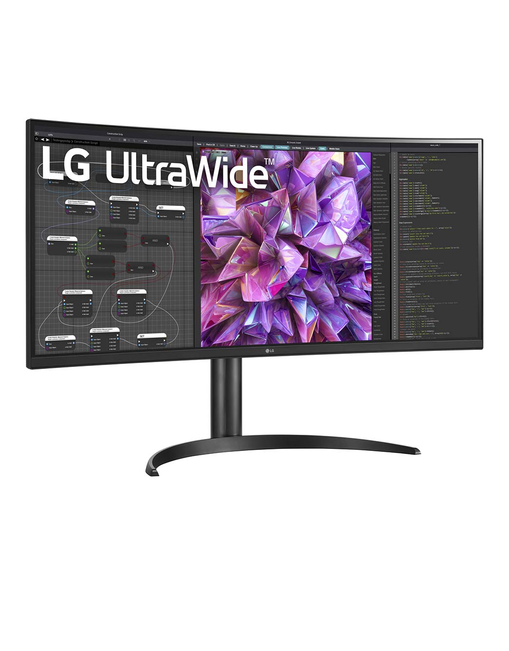 モニター台 LG34WQ75C-b 34'' 21:9 Curved UltraWide™ QHD (3440 x 1440) Monitor - 34wq75c-b