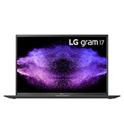 มุมมองด้านหน้าของ LG gram 17” Ultra-Lightweight and Slim Laptop Intel® Core i7 Windows 11 Home RAM 16GB/1TB NVMe™ SSD 17Z95P-G.AH79A6