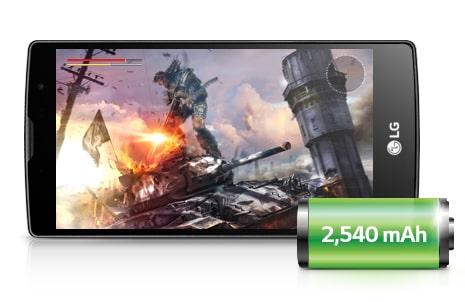 แบตเตอรี่ความจุ 2,540 mAh