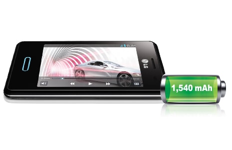 สนุกไมมีสะดุดอารมณกับแบตเตอรี่ 1,540 mAh