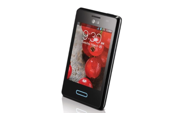 LG Optimus L3 II E425F แอนดรอยด์สมาร์ทโฟน 4.1 Jelly Bean นำเทรนด์ด้วยดีไซน์ล้ำยุค หน้าจอขนาด 3.2 นิ้ว พร้อมหน่วยความจำภายใน 4 GB , E425F Optimus L3 II