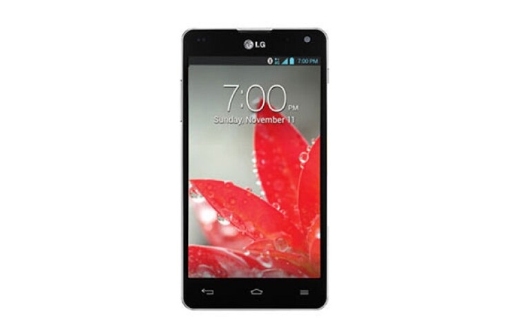 มุมมองด้านหน้าของ CPU Quad Core 1.5 GHz True HD IPS Plus 4.7” E975K Optimus G