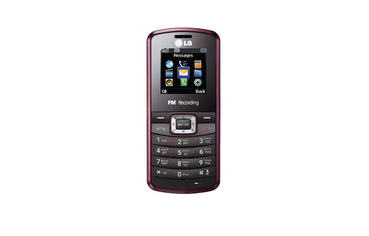 LG GB190 โทรศัพท์มือถือที่โดดเด่นด้วยดีไซน์โค้งมน ตั้งริงโทนจากวิทยุ FM ฟังเพลง mp3 ได้นานถึง 40 ชั่วโมง, GB190