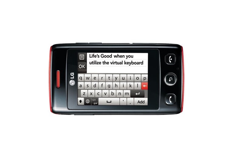 LG T300 COOKIE LITE โทรศัพท์มือถือ แชทสนุก พิมพ์คล่อง เชื่อม Social Media แค่ปลายนิ้ว พร้อมแป้นพิมพ์ Qwerty เสมือนจริง, T300 Cookie Lite