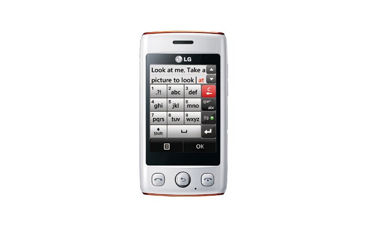 LG T300 COOKIE LITE โทรศัพท์มือถือ แชทสนุก พิมพ์คล่อง เชื่อม Social Media แค่ปลายนิ้ว พร้อมแป้นพิมพ์ Qwerty เสมือนจริง, T300 Cookie Lite