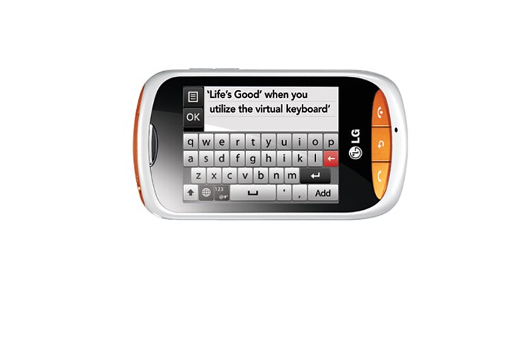 LG T310I WINK STYLE โทรศัพท์มือถือ แป้นพิมพ์ Qwerty เสมือนจริงบนจอทัชสกรีนขนาดใหญ่ 2.8 นิ้ว รองรับการใช้งาน Wi-Fi, T310i Wink Style